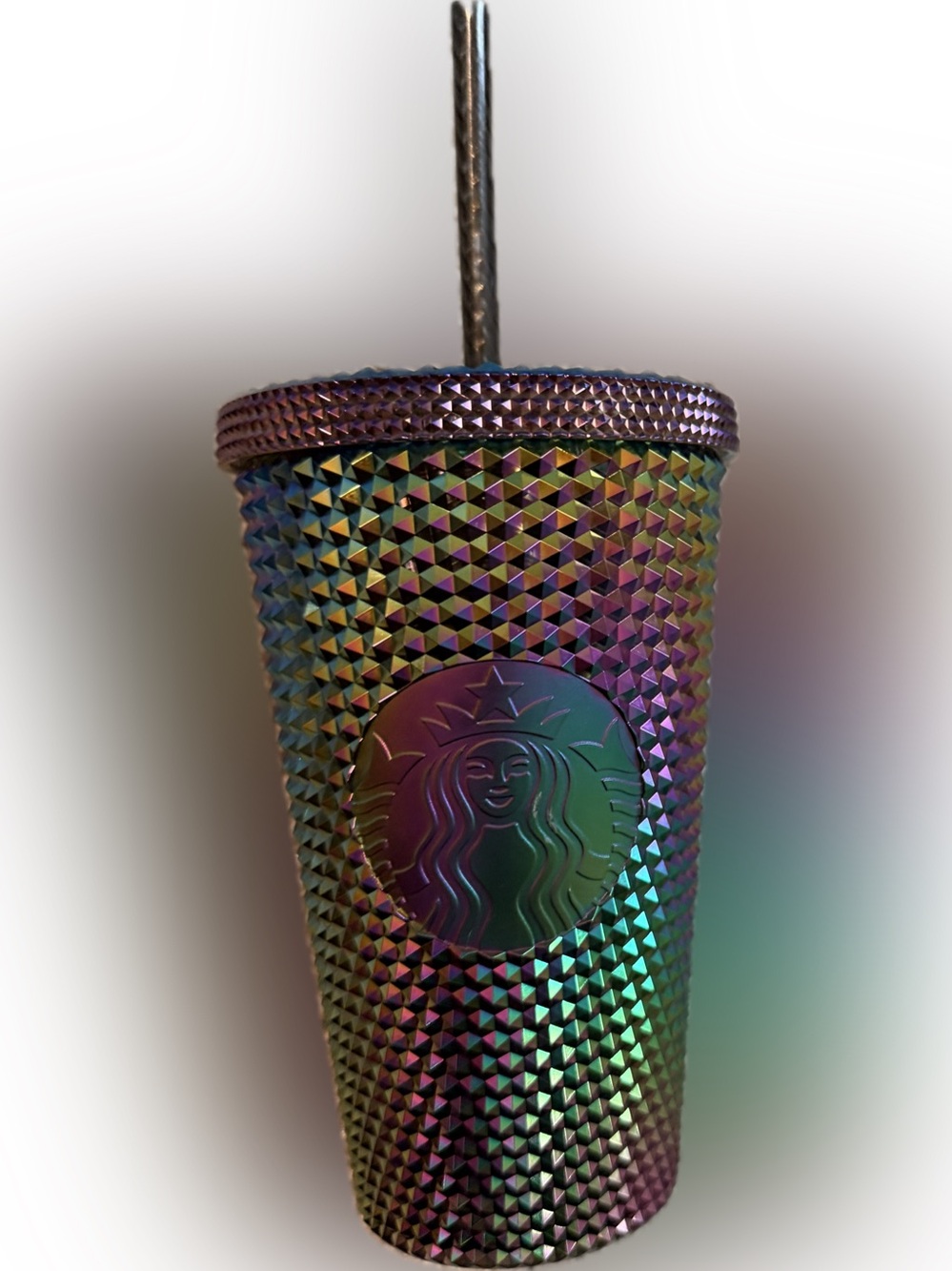 Starbucks Iridescent oil Silk  Studded Cup Grande